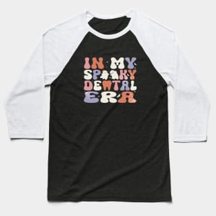 In My Spooky Dental Era Retro Dentist Dental Squad Halloween Baseball T-Shirt